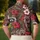 Raccoon Hibiscus Golf Scene For Tropical Fairway Style Women And Weekend Players Men's Polo Shirt - 5