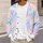 Pastel Tie Dye Stars and Whimsical Animal Motifs for Cozy Loungewear Evenings at Home All-over Print Knitted Cardigan - 5