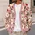 Daisy and Ladybug Garden Motifs for Everyday Autumn Layering and Casual Outings for Women All-over Print Knitted Cardigan - 5