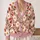 Daisy and Ladybug Garden Motifs for Everyday Autumn Layering and Casual Outings for Women All-over Print Knitted Cardigan - 2