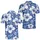 Blue Hawaiian Hibiscus Florals for Summer Golf and Tennis, Women's Tropical Style Men's Polo Shirt - 2