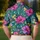 Purple Hibiscus Golf Style With Tropical Blooms For Women’s Tennis And Resort Wear Men's Polo Shirt - 5