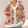 Watercolor Tulip Garden With Rich Jewel Blooms For Autumn Layering And Everyday Style All-over Print Knitted Cardigan - 4