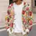 Watercolor Tulip Garden With Rich Jewel Blooms For Autumn Layering And Everyday Style All-over Print Knitted Cardigan - 5