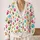 Colorful Paw Print Motifs For Everyday Pet Lover Style And Youthful Spring Layering All-over Print Knitted Cardigan - 2
