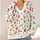 Colorful Paw Print Motifs For Everyday Pet Lover Style And Youthful Spring Layering All-over Print Knitted Cardigan - 4