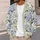 Blue Hydrangea And Sage Botanical Motifs For Relaxed Everyday Layering And Cottage Style All-over Print Knitted Cardigan - 5