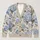 Blue Hydrangea And Sage Botanical Motifs For Relaxed Everyday Layering And Cottage Style All-over Print Knitted Cardigan - 1