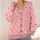 Red Heart Lattice Motif for Valentine's Day Layering, Romantic Women's Casual Style All-over Print Knitted Cardigan - 4