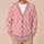 Red Heart Lattice Motif for Valentine's Day Layering, Romantic Women's Casual Style All-over Print Knitted Cardigan - 6