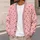Red Heart Lattice Motif for Valentine's Day Layering, Romantic Women's Casual Style All-over Print Knitted Cardigan - 5
