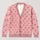 Red Heart Lattice Motif for Valentine's Day Layering, Romantic Women's Casual Style All-over Print Knitted Cardigan - 1