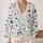 Indigo Fish Motif for Coastal Everyday Layering and Relaxed Women’s Weekend Style Outfits All-over Print Knitted Cardigan - 2