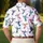 Colorful Hummingbird Motifs for Garden Days, Golf Rounds and Summer Nature Lovers Men's Polo Shirt - 5