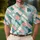 Pastel Geometric Golf Style for Summer Fairways and Resort Weekends for Modern Players Men's Polo Shirt - 4