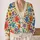 Colorful Garden Flowers For Everyday Layering, Weekend Outings, And Women’s Style All-over Print Knitted Cardigan - 2