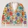 Colorful Garden Flowers For Everyday Layering, Weekend Outings, And Women’s Style All-over Print Knitted Cardigan - 1