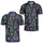 Neon 80s Christmas Trees for Festive Golf Days and Retro Holiday Celebrations Outdoors Men's Polo Shirt - 2