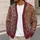 Burgundy Bohemian Patchwork Motifs for Relaxed Everyday Layering and Weekend Style for Women All-over Print Knitted Cardigan - 5
