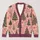 Pink Christmas Tree Holiday Botanical Winter Motifs For Festive Everyday Layering Women All-over Print Knitted Cardigan - 1