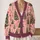 Pink Christmas Tree Holiday Botanical Winter Motifs For Festive Everyday Layering Women All-over Print Knitted Cardigan - 2