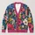 Colorful Floral Garden Blooms for Everyday Layering, Weekend Style, and Casual Womenswear All-over Print Knitted Cardigan - 1
