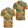 Retro 1970s Botanical Motifs for Sunny Golf Days, Resort Weekends, and Vacations Men's Polo Shirt - 2