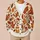 Rustic Autumn Maple Leaves for Cozy Fall Layering and Everyday Women's Wardrobe Style All-over Print Knitted Cardigan - 6