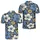 Navy Blue Retro Floral Golf Style for Summer Fairways and Vintage Resort Leisure Men's Polo Shirt - 2