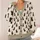 Black Cat Silhouettes in Warm Ivory for Cozy Everyday Layering and Casual Outings All-over Print Knitted Cardigan - 4