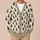 Black Cat Silhouettes in Warm Ivory for Cozy Everyday Layering and Casual Outings All-over Print Knitted Cardigan - 6