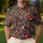 Autumn Turkey With Botanical Foliage For Thanksgiving Golf And Fall Outings For Women Men's Polo Shirt - 4