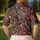 Autumn Turkey With Botanical Foliage For Thanksgiving Golf And Fall Outings For Women Men's Polo Shirt - 5