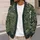 Dark Green Botanical Garden Foliage For Relaxed Everyday Layering And Nature Lovers All-over Print Knitted Cardigan - 5