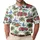 Tropical Fire Truck Golf Scene For Beach Days And Fairway Fun For Women Travelers Men's Polo Shirt - 1