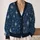 Blue Silver Starry Night Celestial Stars For Everyday Layering Casual Women And Teens All-over Print Knitted Cardigan - 2