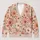 Romantic Blush Daisy Blooms for Everyday Elegance and Feminine Casual Layering Looks All-over Print Knitted Cardigan - 1