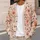 Romantic Blush Daisy Blooms for Everyday Elegance and Feminine Casual Layering Looks All-over Print Knitted Cardigan - 5
