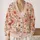 Romantic Blush Daisy Blooms for Everyday Elegance and Feminine Casual Layering Looks All-over Print Knitted Cardigan - 2