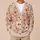 Romantic Blush Daisy Blooms for Everyday Elegance and Feminine Casual Layering Looks All-over Print Knitted Cardigan - 6
