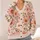 Romantic Blush Daisy Blooms for Everyday Elegance and Feminine Casual Layering Looks All-over Print Knitted Cardigan - 4