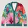Oversized Tropical Hibiscus Blooms for Bright Everyday Layering and Relaxed Resort Style All-over Print Knitted Cardigan - 1