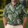 Vintage Green Grape Vine Motif for Vineyard Tastings, Golf Days, and Wine Lovers Men's Polo Shirt - 4