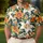 Orange Lily Tropical Floral Golf Style For Resort Days And Clubhouse Leisure Women Men's Polo Shirt - 4