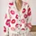 Bold Playful Pink Lips for Date Nights, Vacations, and Easy Everyday Style for Women All-over Print Knitted Cardigan - 2