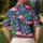 Neon Flamingo Tropical Golf Style for Resort Days and Women’s Summer Resort Getaways Men's Polo Shirt - 5