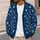 Navy Snowflake Motifs for Cozy Holiday Layering and Everyday Winter Style for All Women All-over Print Knitted Cardigan - 5