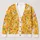 Charming Cat Garden Scene for Relaxed Weekend Layering and Everyday Casual Style All-over Print Knitted Cardigan - 1