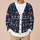 Nordic Christmas Cars, Reindeer And Snowflakes For Festive Holiday Layering For Men All-over Print Knitted Cardigan - 6