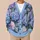 Blue Hydrangea Blossoms for Relaxed Garden Gatherings and Everyday Summer Layering All-over Print Knitted Cardigan - 6